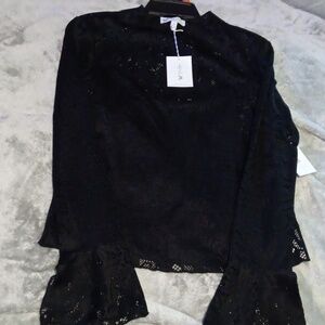 Jessica Simpson Lace Mesh Top